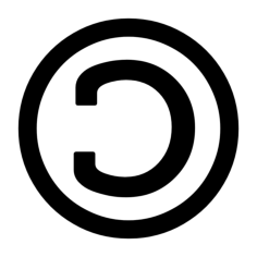Legal License Copyleft Outline Svg Vector, Free Vectors File